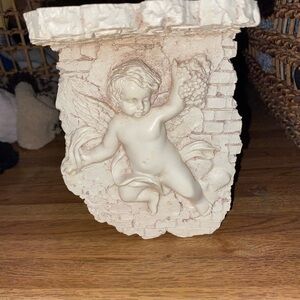 Cherub Wall Decor Plaque angel shelve